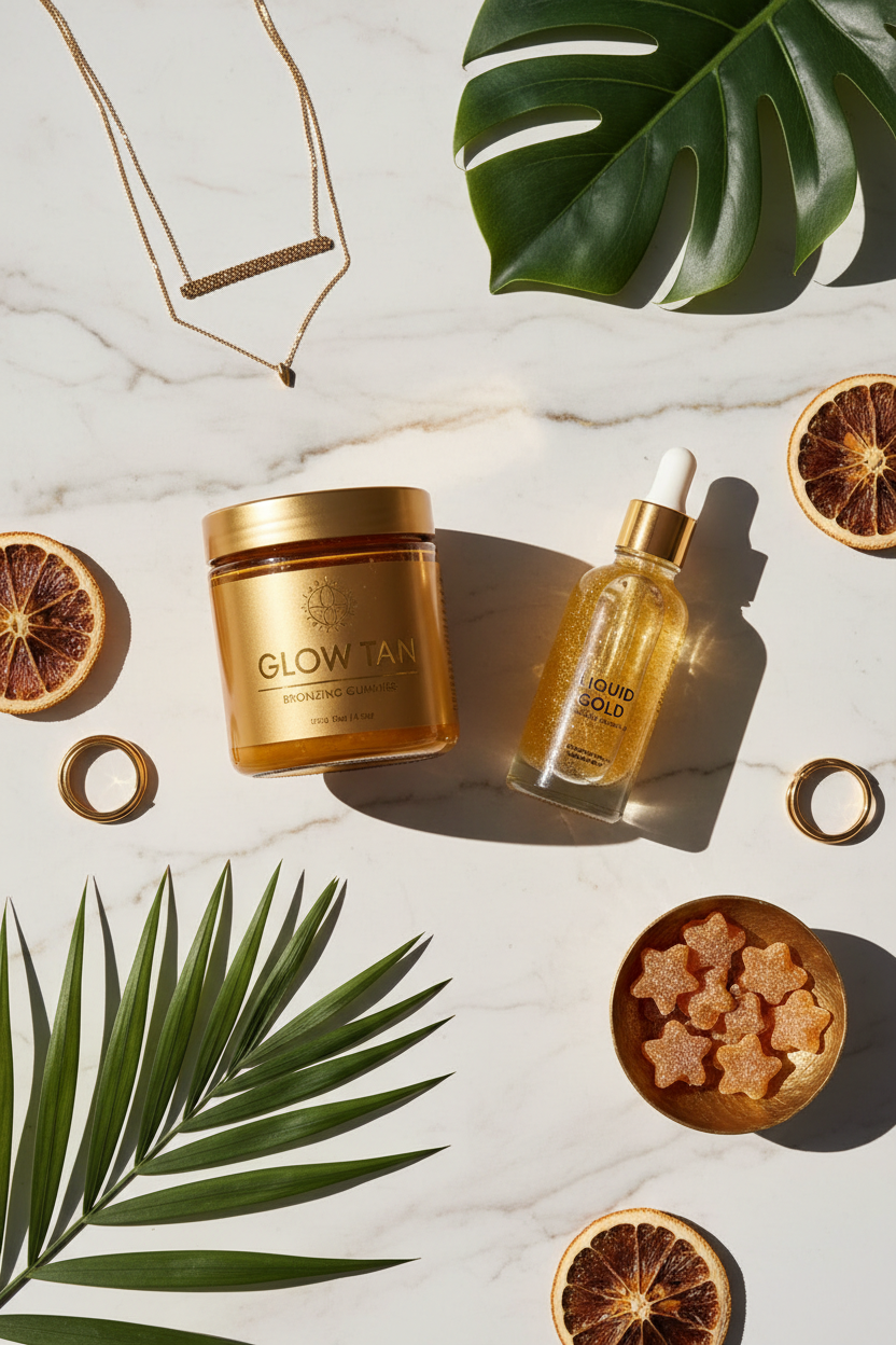 Glow Luxury Flatlay